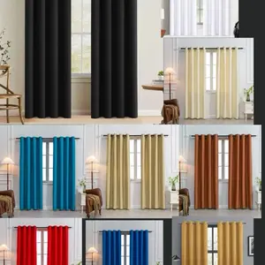 Blackout Curtain Grommet Panel Window Drape 54 W x 84 in L Available in Multiple Colors for Home Decor