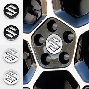 Suzuki Wheel HUB Cover Stickers, Car Tire Center Modification Caps, Durable Anti-Dust Scratch Protection, Fits Swift Vitara Jimny