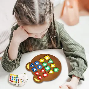 2025 New Geometric Shape Sorter Blocks, Quick Matching Board, Color Sensory Educational Building Blocks Puzzle Toy for Children
