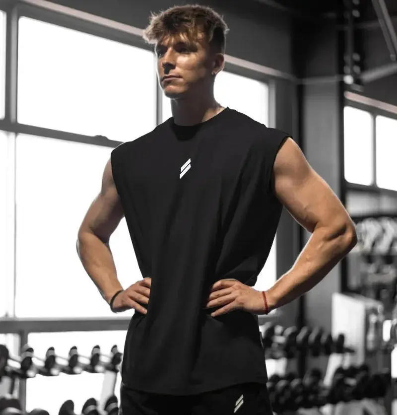 Men's Quick-Dry Gym Stringer Tank