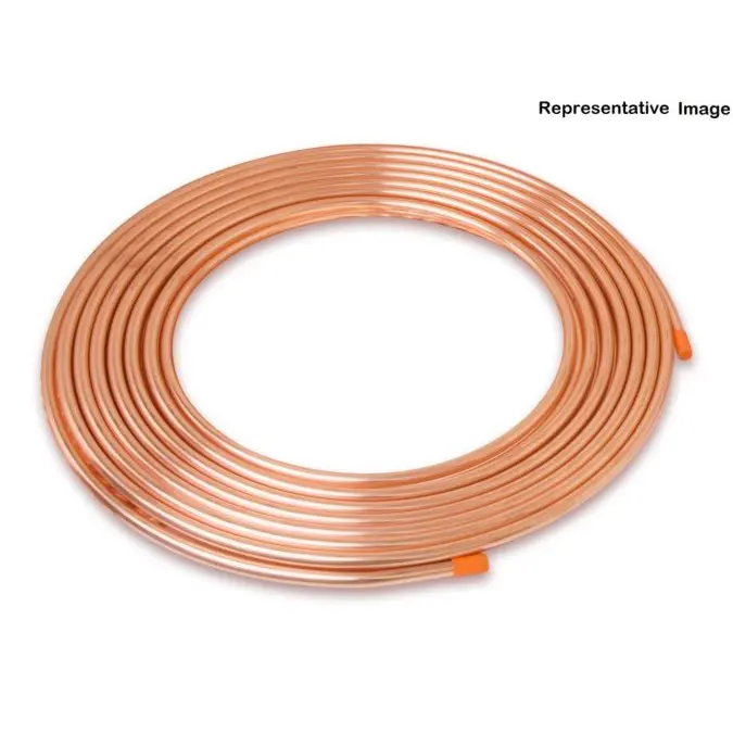 Streamline® DA04050 Copper Coil Roll, 1/4" OD x 50' - Durable