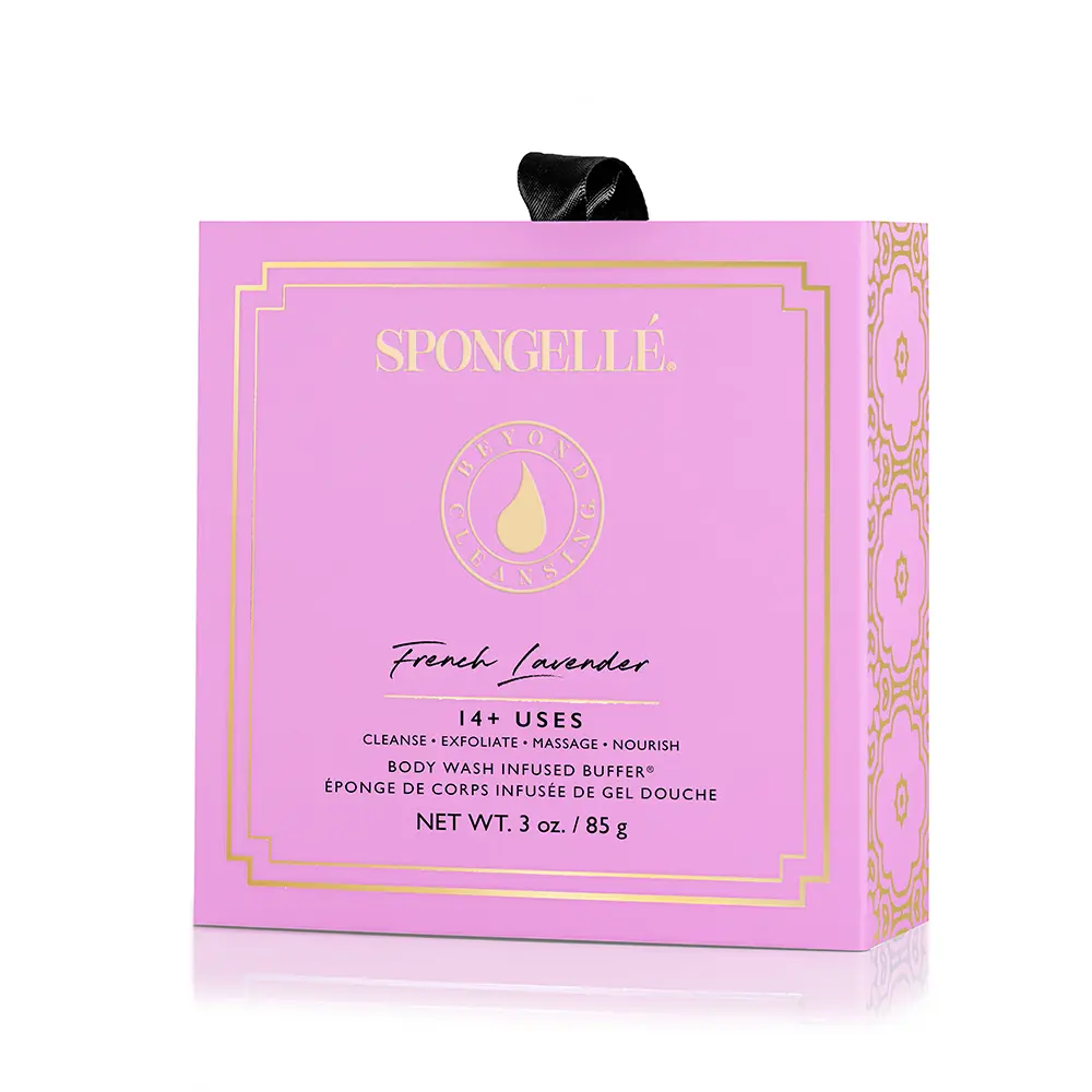 French Lavender | Boxed Flower Body Wash  Infused Bath sponge Perfect Gift For Love Ones