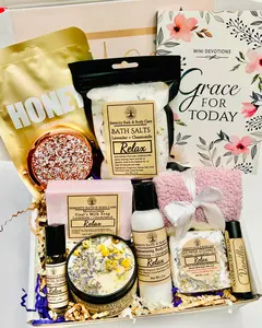 Deluxe Christian Spa Gift Box, Hope for Today & Grace for Today Devotional Book, Inspirational Gift for Women, Christmas Gift for Her, Self Care Gift, Birthday Gift for her, Christian Gifts