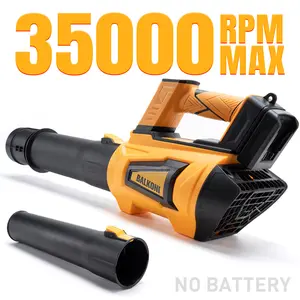 Balkoni High Power Cordless Leaf Blower 35000 RPM Max Tool Only Without Battery Compatible With DW 20V Battery 800CFM 200MPH Airflow 5 Speed Levels Extension Nozzle Ergonomic Handle Lightweight For Lawn Care Yard Snow Pet Hair