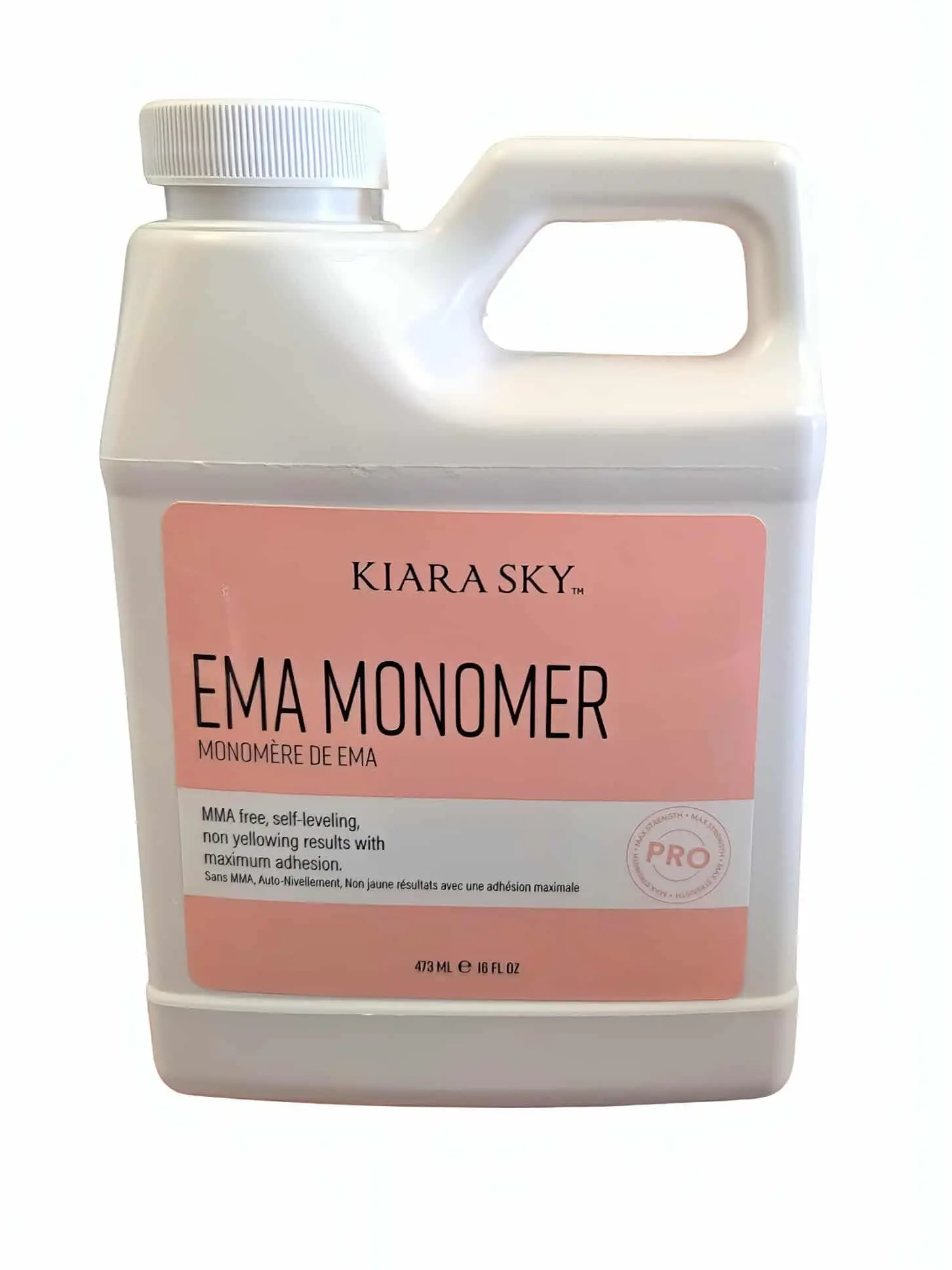 KIARA SKY Acrylic EMA Monomer Liquid for Nail Art - MMA-Free, Self-Leveling, Non-Yellowing, Maximum Adhesion, Low Smell, 16oz Bottle, Yes
