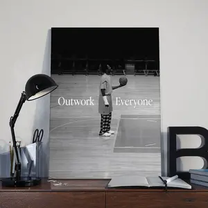 Kobe Bryant Motivational Basketball Poster Canvas Prints Sports Art Wall Decor for Bedroom Living Room Office Home Decoration Inspirational Artwork Basketball Fan Gift