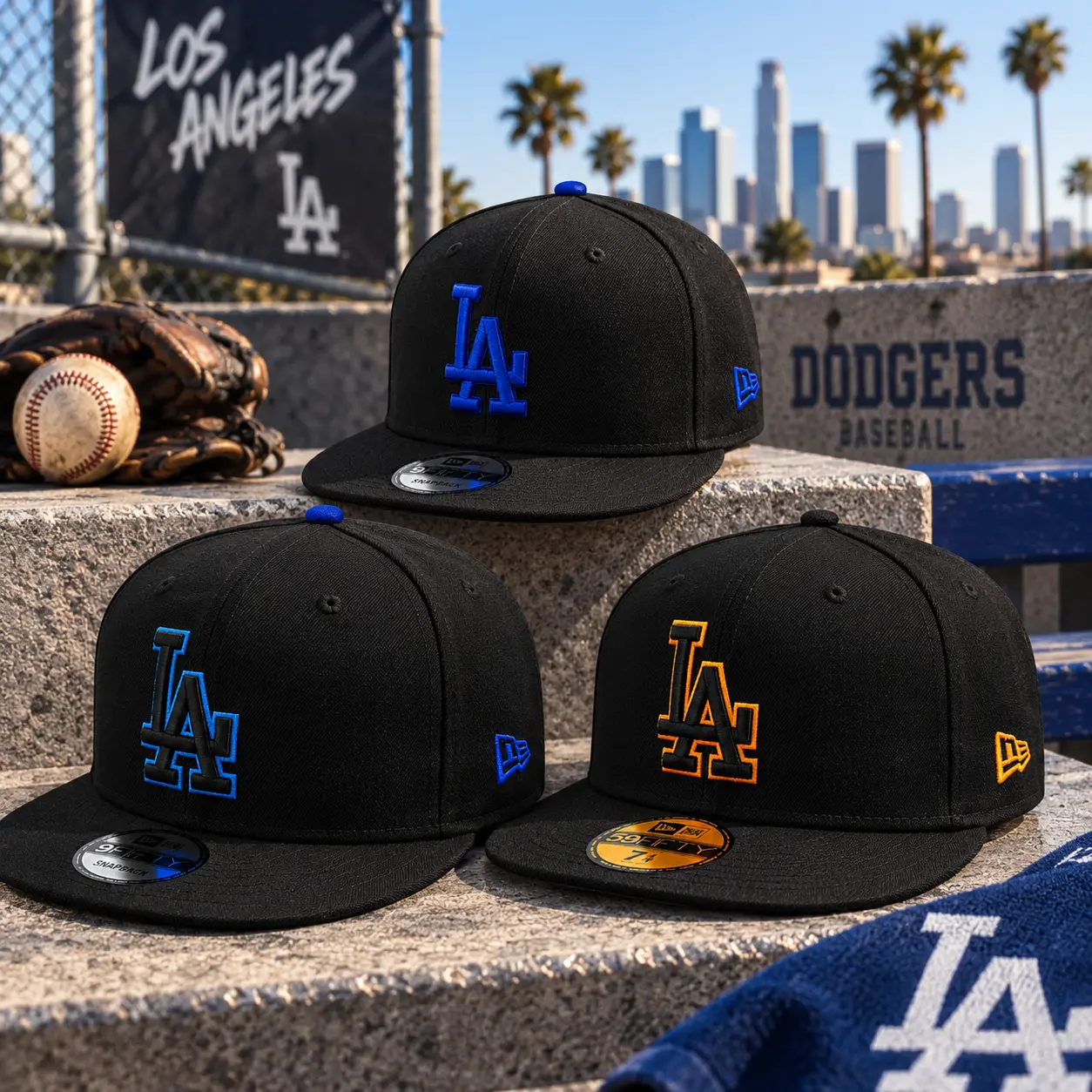 [BEST 2026] New Era MLB 59FIFTY Snapback Cap | NY Yankees & LA Dodgers | Anniversary Patch | Adjustable Unisex Streetwear Baseball Hat