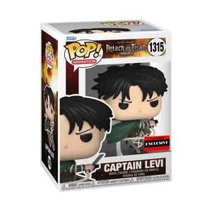 Funko Attack on Titan Captain Levi Ackerman Funko Pop! Vinyl Figure #1315 - AAA Anime Exclusive