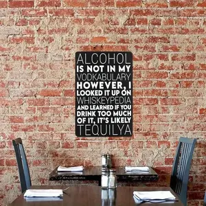 Aluminum Warning Wall Sign for Home Bar Man Cave Pub Restaurant Cafe Office Decor Durable Funny Humorous Metal Plaque 1 Piece