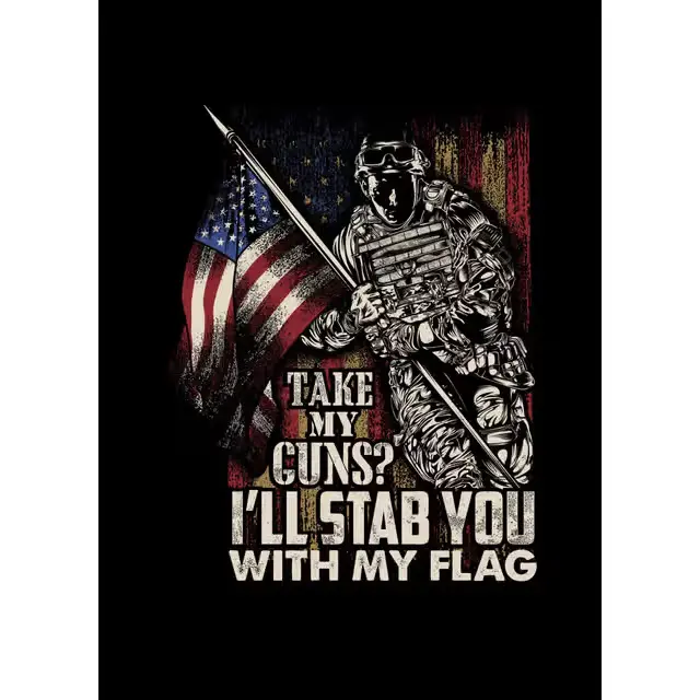 Take My Guns Ill Stap Poster. American Flag Poster. American Flag Posters Decorate Home Walls. Decoration Posters, Posters For Patriots Gifts