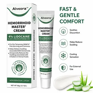 Alveora Hemorrhoidal Cream, Lidocaine External Use Cream, Aloe Vera Formula for Temporary Hemorrhoid Discomfort Care,Natural Formula, Gentle on Skin with a Calming Feel,Itching#DealsForYouDays