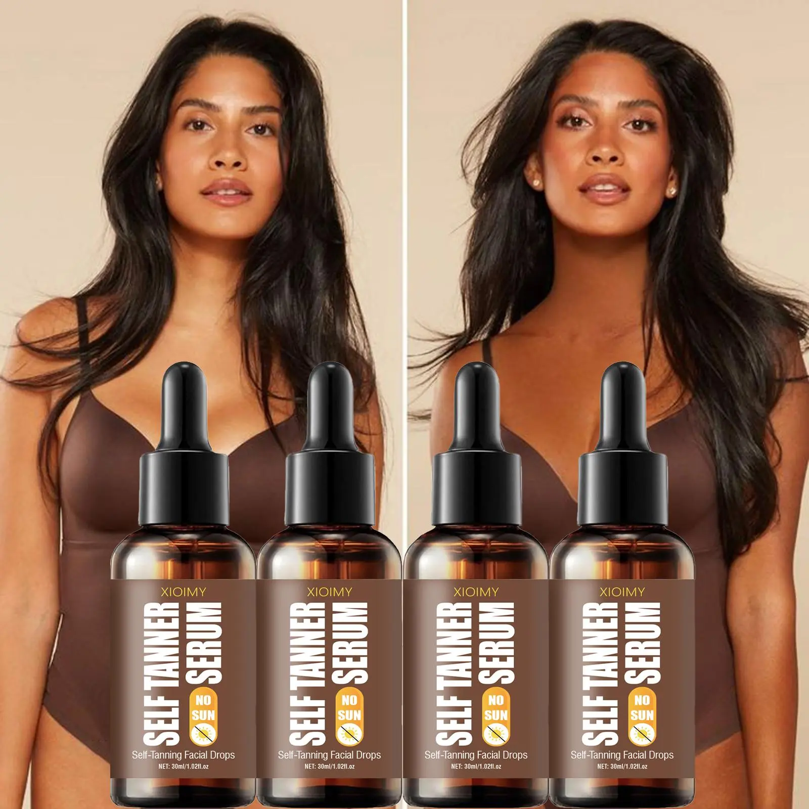 30ML Self-Tanning Oil, Strong Moisturizing, Gradual Brownish-Golden Skin Tone, Ideal for Beaches & Travel, Sunless Tanning, Body Oils