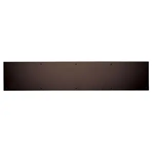 212 MAIN Heavy-Duty Stainless Steel Kick Plate, 8 x 34 in., .050 Thickness, Dark Bronze Powder Coat Vis Pack