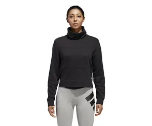 Adidas Turtleneck Crop Fleece Womens Active Sweatshirts