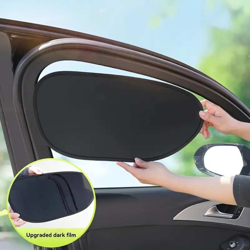 Car Side Window Sunshade 2 PCS, Shading and UV Blocking, Protects car Interior and Privacy for All Models (Two Pieces for The Front seat) Father's Day Gift