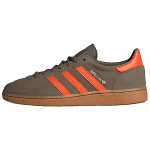 Adidas Handball Spezial 'Cargo Brown Orange' Men's Training Shoes with Round Toe Laces All Seasons Durable Rubber Outsole Breathable Mesh Upper Secure Fit