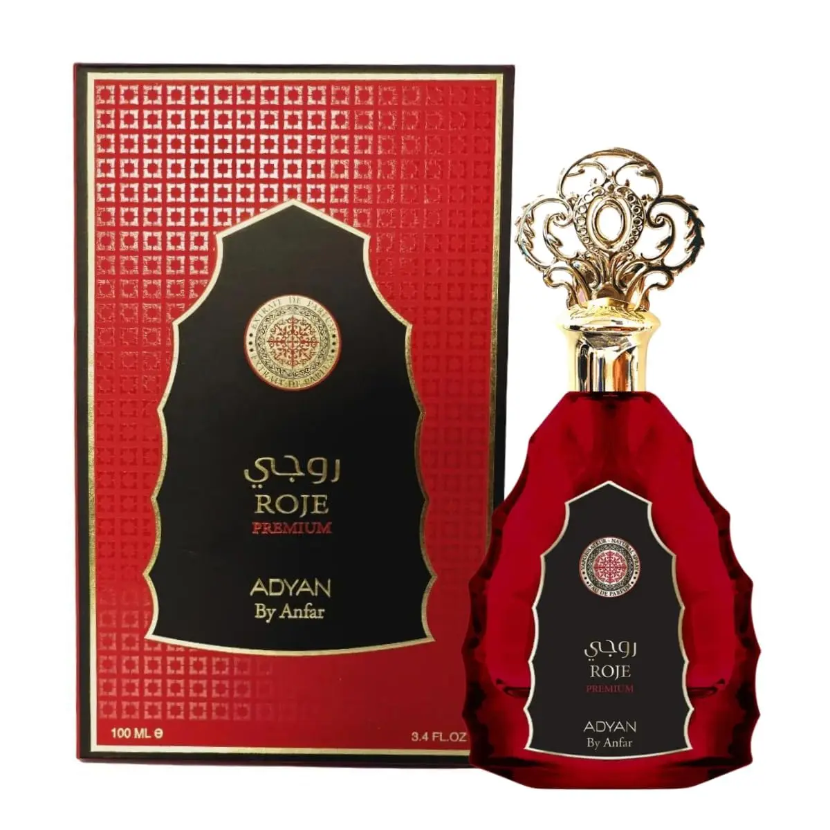 Generic Roje Premium Adyan by Anfar EDP 100Ml (3.4Oz) - Long Lasting Fragrance - Arabian Perfume - Best Impession of B Rouge 540