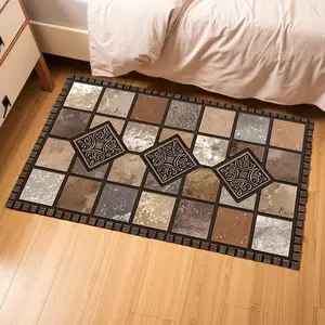 Quick Dry Bathroom Mat - Diatom Mud Super Absorbent Non Slip Floor Rug for Shower Kitchen Easy to Clean