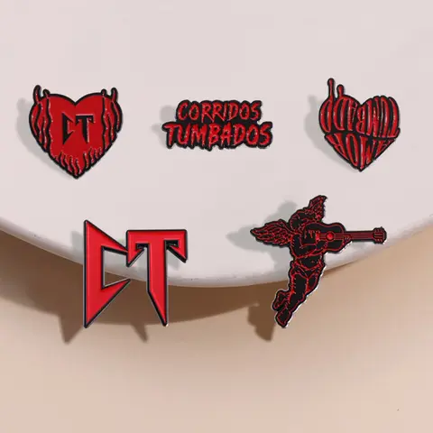 5 Piece Hat Pins Baseball Team Logo Badges, Cartoon Style Alloy Accessories, Fun Gift for Friends, Unisex Daily Wear, Clip, Alloy Brooch Pin, Brooch Set