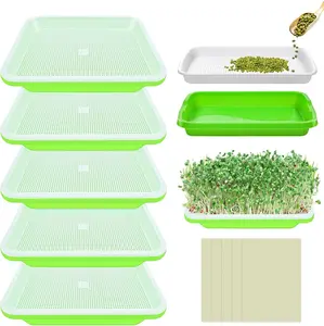 5 Pack Seed Sprouter Trays- Soil-Free Cultivation Germination Tray BPA Free Micro Greens Growing  No brand