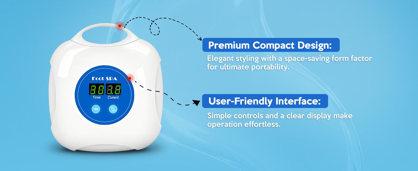 2026 Latest Hot Ionic Foot Detox Machine, Must-Have Gift, Upgrade Foot Spa with Touch ON/OFF, LCD Display & Timer, Complete Kit with 2 Arrays, 100 Liners & Blue Bag, shiatsu foot