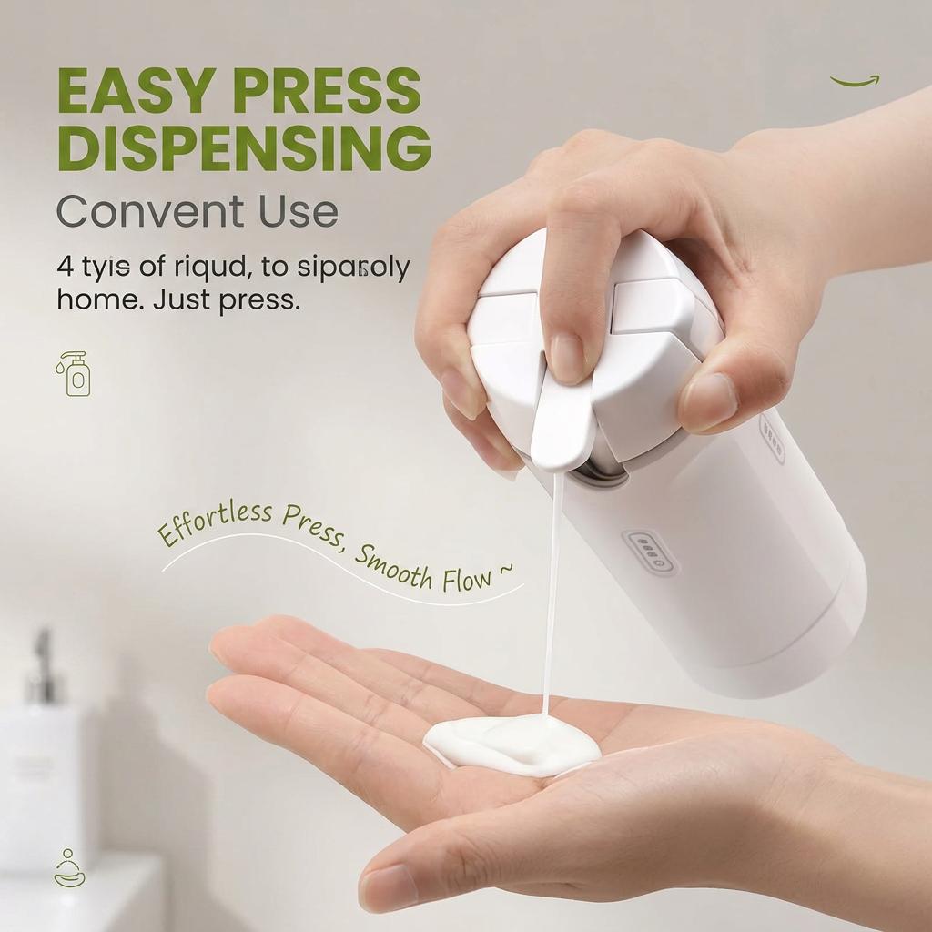 TSA Approved 4-in-1 Leak-Proof Refillable Travel Bottles, Cosmetic Toiletry Organizer with Label Stickers for Shampoo, Lotion, Compact Space-Saving Dispenser