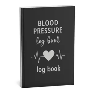 Blood Pressure Log Book 6x9 Hardcover