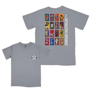 SEC Squad T-shirt Sweatshirt Hoodie, Southern Conference Mascots Group Fan Graphic, Unisex College Football Game Day Shirt