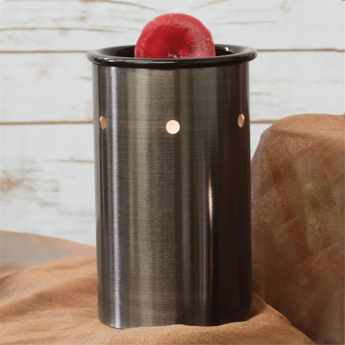 212 MAIN Metal Wax Warmer - Black, Fragrance & Aroma Diffuser, Removable Design, Soothing Ambience, Durable Metal Build