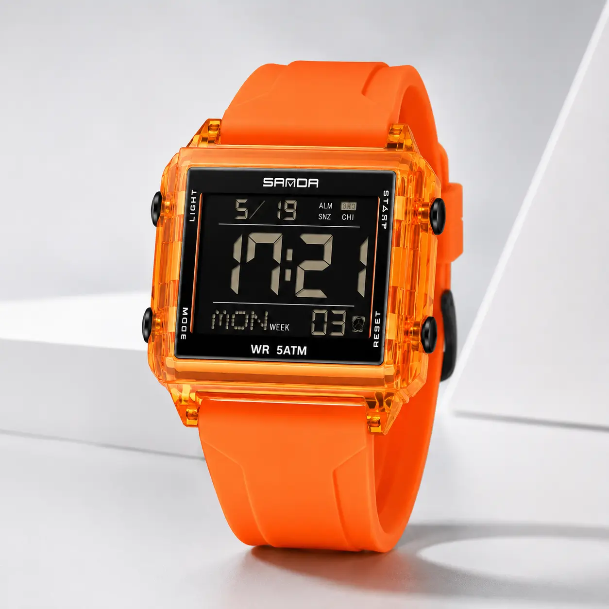 Trendy Oversized Square Digital Watch for Men and Women | Luminous LED Dual Time Zone Waterproof Electronic Wristwatch | Cool Y2K Streetwear Fashion Accessory | Sporty Chunky Big Face Design | Perfect Daily Wear & Gift Idea