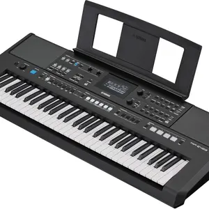 Yamaha PSR-E483 61-Key Touch-Sensitive Portable Keyboard with Built-In Sound, Music Rest, and Power Adapter for Musical Instruments Enthusiasts
