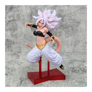 21cm Anime Dragon Ball Figure Android 21 Standing Fighting Pose PVC Action Figure Collection Model Toys Gifts