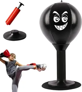 Desktop Punching Bag, Stress Buster with Suction Cup for Office Table and Counters, Heavy Duty Stress Relief Ball, Desk Boxing Punch Ball, Funny Toys for Kids Coworkers and Friends
