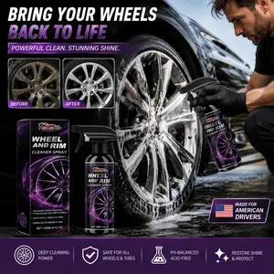 Homonth Wheel Cleaner & Shine Spray – Easy Dirt Removal & Daily Tire Care