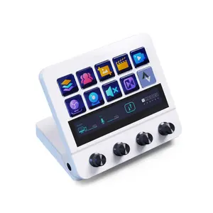 Stream N4 Mini Visual Keyboard, 15-Key LCD Button Live Content Creation Controller, Custom Button for Win/MacOS