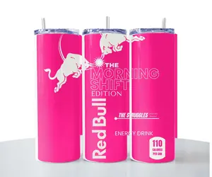 Redbull Summer White Peach Sublimation Tumbler 20 OZ