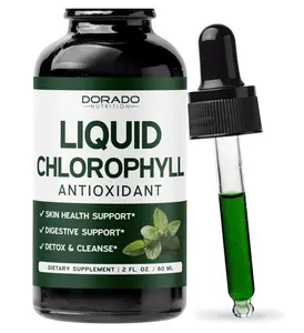 Chlorophyll Liquid Drops (60 ml) Premium Liquid Chlorophyll Drops for Skin Health and Digestive Support - Chlorophyllin Supplement for Women and Men Body Detox - Third Party Tested - Made in USA