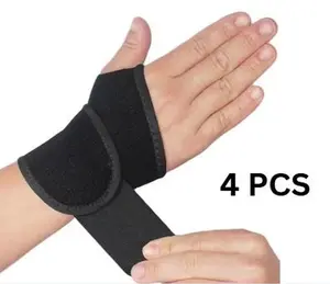 4 PCS Adjustable Wrist Straps – Durable Support Braces for Men & Women, Gym, Fitness, and Weightlifting