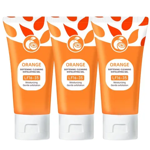 Transparent Salicylic Acid Exfoliating Gel with Orange Fragrance - Gentle, Nourishing Cleansing Pore Cleanser with Glycerol, Moisture-Boosting Smooth Facial & Body Care for All Skin Types