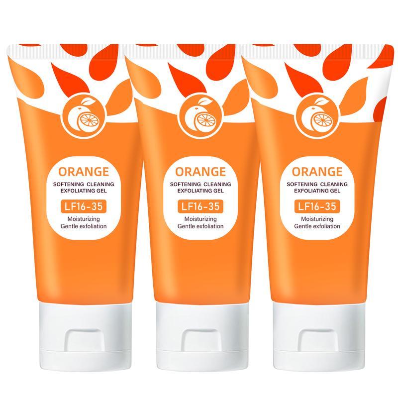 Orange fragrance exfoliating transparent gel: mild salicylic acid exfoliating gel is used to deeply clean, nourish and moisturize skin - suitable for all skin types, facial and body cleansers - moisturizing cream