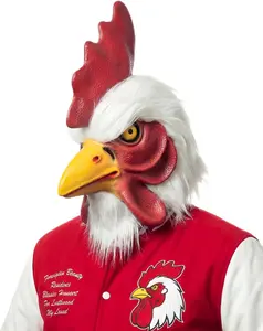 Halloween Rooster Mask Full Face Animal Head Mask Hotline Miami Game Cosplay Props Adult Crazy Chicken Mask Party Supplies