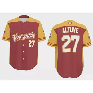 Venezuela - Altuve camisa Baseball Jersey Replica clasico mundial, 2024 25 Printed Shirt for Fans