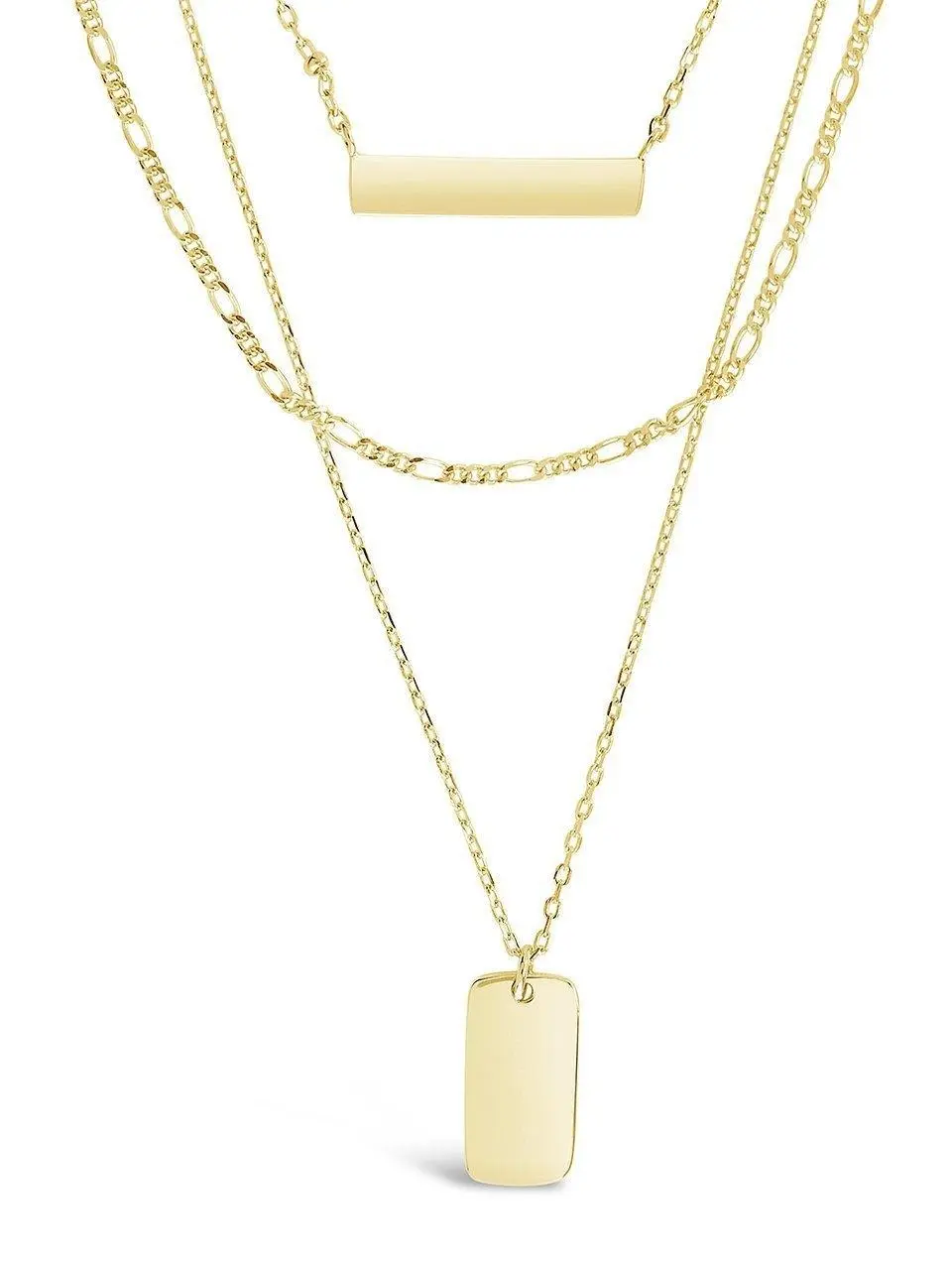 Triple Layered Bar Necklace
