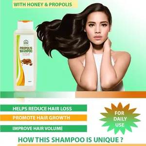 Propolis Herbal Shampoo - Nourishing and Cleansing Hair Care - Pack of 2 Organic Castor