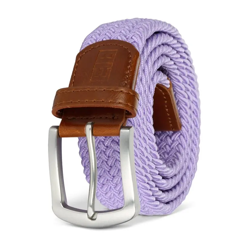 East/18 Men's Perfect Fit Woven Stretch Golf Belt, Lavender