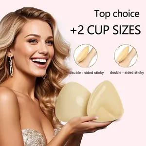 COCODOLL Reusable Sticky Bra Inserts – Instant Lift & Push-Up Pads, Washable Silicone Bra Boosters for 2 Cup Sizes Enhancement