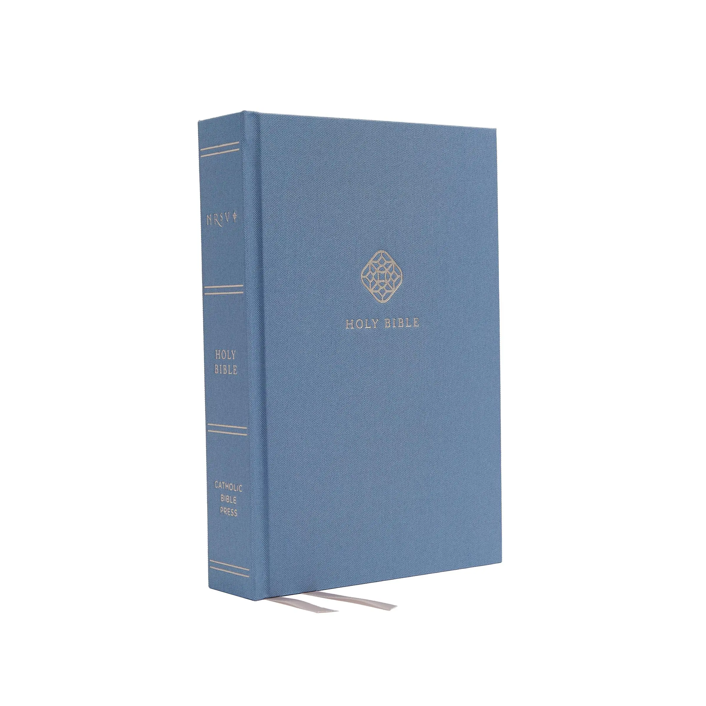 NRSV, Catholic Bible, Journal Edition, Cloth over Board, Blue, Comfort Print: Holy Bible by Catholic Bible Press [Hardback Book]