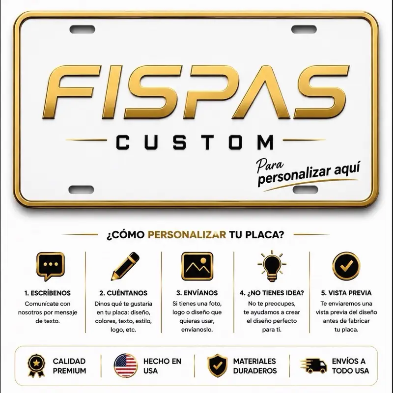 FISPAS Custom License Plate