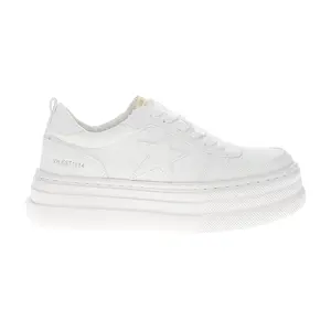 Vintage Havana Womens Hunter Platform Lace Up Sneakers Shoes Casual - White