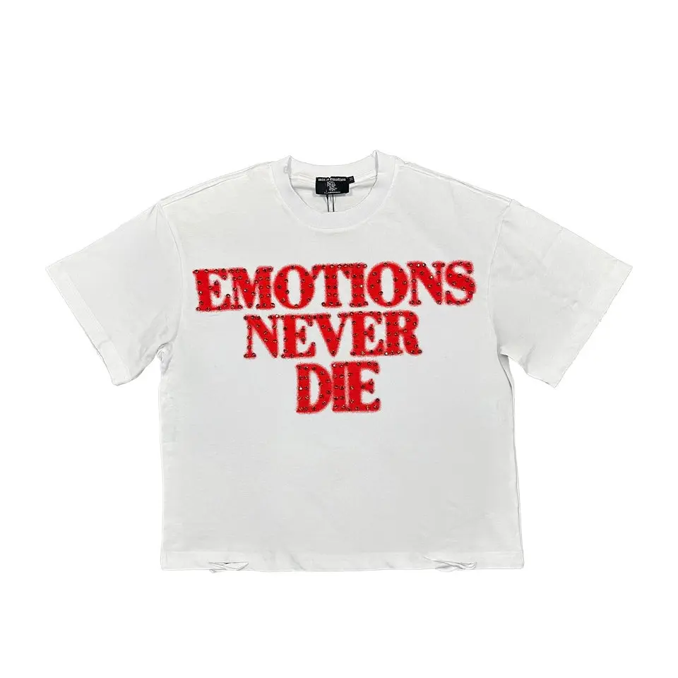 Red ‘End’ Rhinestone Tee